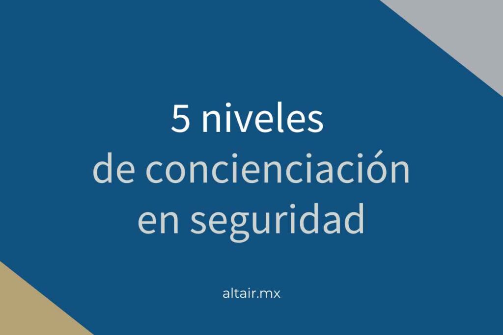 5 niveles de concienciación en seguridad